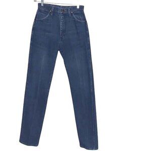 Wrangler Mens High-Rise Straight-Leg Blue Denim Jeans 7 X 32 100% Cotton Durable